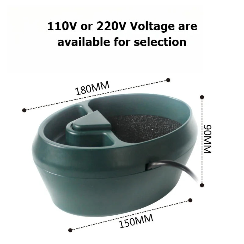 Reptile Water Dispenser Fountain Waterbowl with Food Storage Container Terrariums Accessories Feeding Supplies for Pet Chameleon
