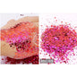 5g/BagGlitter Chameleon Nail Flakes Iridescent Chameleon Nail Powder Holographic Laser Colorful Nail Sequins 120 Colors Mix Size