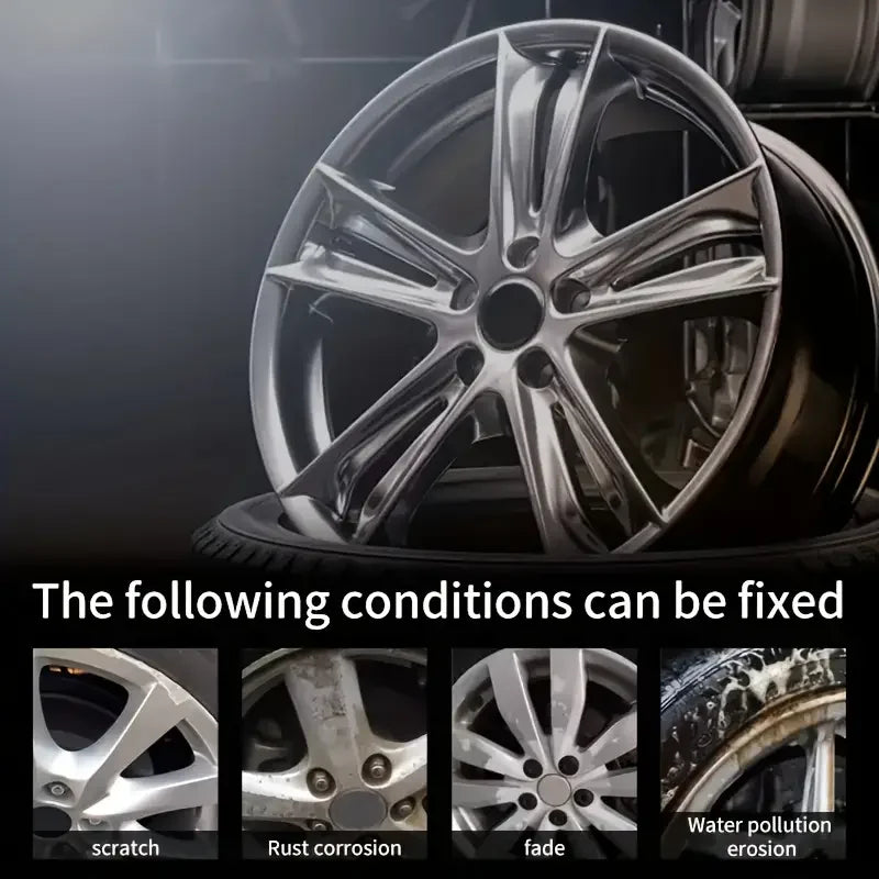 Automobile Hub Scratch Repair Paste, Aluminum Alloy Wheel Rim Chrome Restoration Agent, Tire and Hub Scratch Restoration Paint