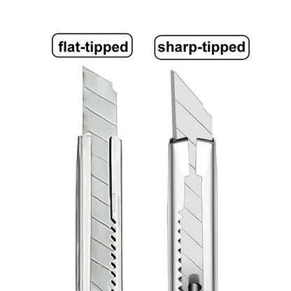 1/5/10Pcs Utility Knife Stainless Steel Paper Cut Box Cutter Tools Kit Non-Slip Blades Unboxing Knife Handicraft Carving Tools