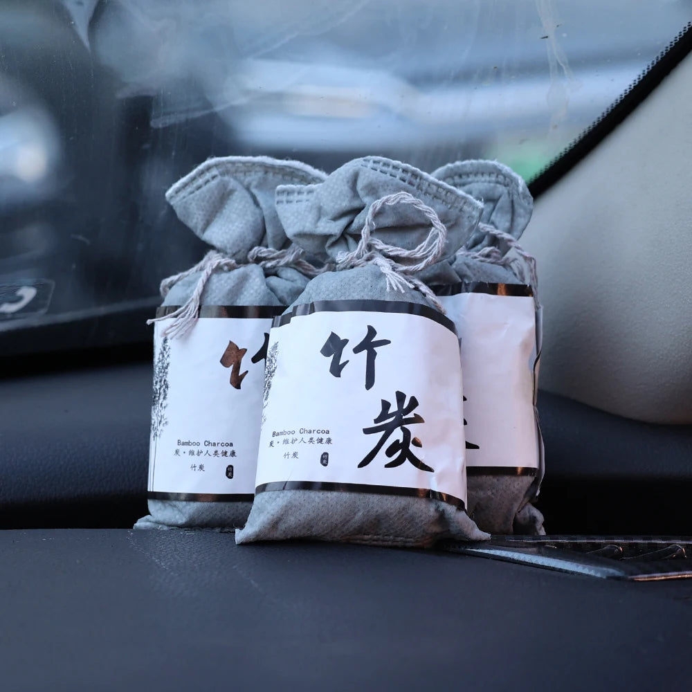 Bamboo Charcoal Air Purifying Bags for Refrigerators Wardrobes Shoe Cabinets Car Air Freshener Purifier Activated Carbon Bag