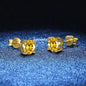 18K Plating Earrings S925 Sterling Silver D Color VVS1 Zircon Earring Stud for Women As Shinning As Diamond Wedding  Jewelry