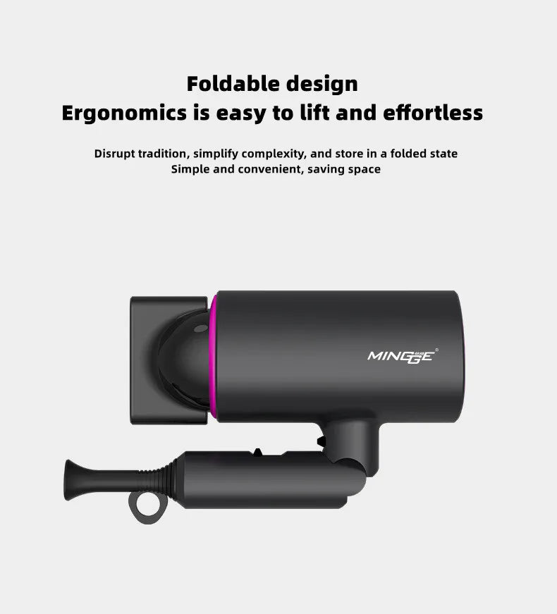 Hot Selling Professional Hair Dryer Negative Ion High Power Blue Light Foldable Electric Hair Dryer Salon Hair Tools Home