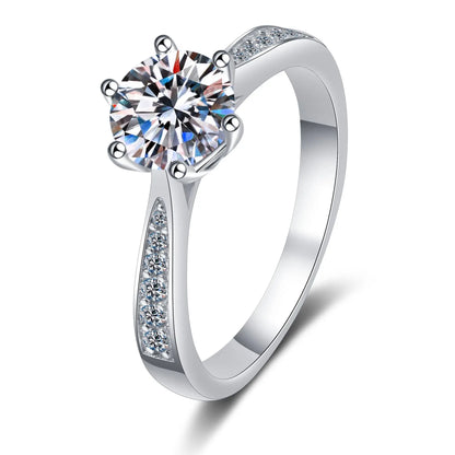 Moissanite Couple Ring For Women Man 925 Silver Stone Match Dia Wedding Band Bride S Sterling Silver White Gold 2.00ct