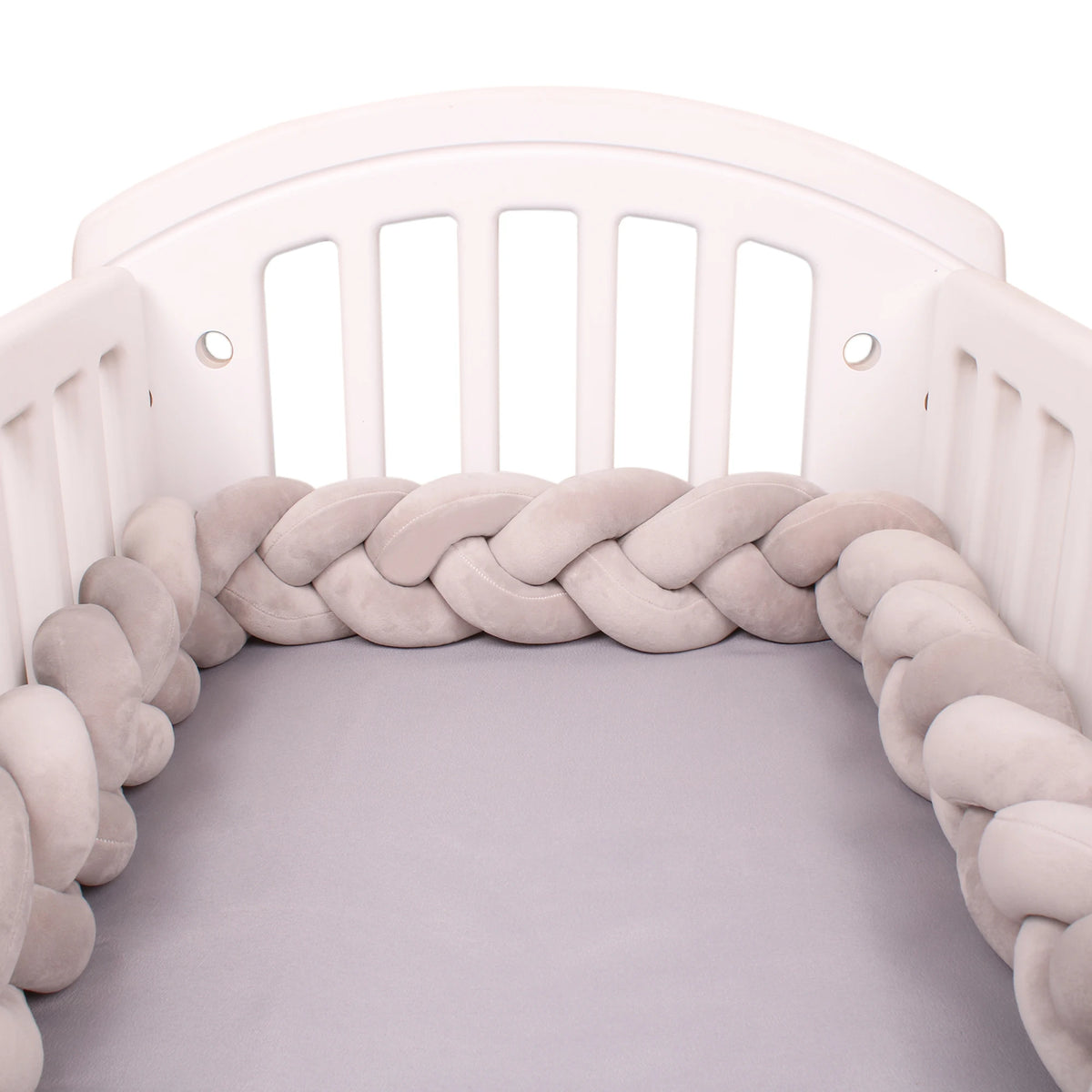1-4M Baby Bumper Bed Braid Knot Pillow Cushion Bumper for Infant Crib Protector Cot Bumper Room Decor Crib Bedding Braid Set