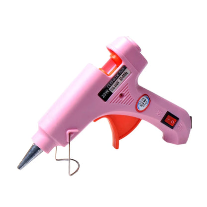 20W Mini Hot Melt Glue Gun EU Electric DIY Industrial Household Repair Tool with Thermo Heat Temperature