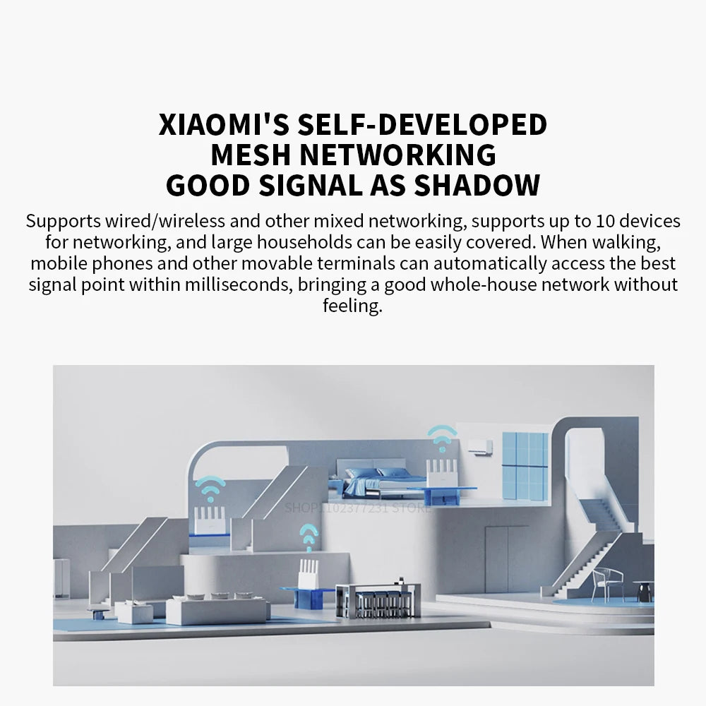 New XIAOMI Router BE5000 WiFi 7 5011Mbps 2.5GHz Network Port 512MB Memory Dual Broadband Access Network Security Protection  -CN