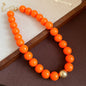 Multicolor Irregular Acrylic Beaded Bangles for Women Geometric Smudge String Bracelet Beach Vacation Style Couple Jewelry W