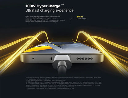 Global Version POCO F8 Pro 5G 6.59' Snapdragon® 8 Elite Mobile Platform 100W HyperCharge 6210mAh 50MP Camera NFC IP68 XIaomi