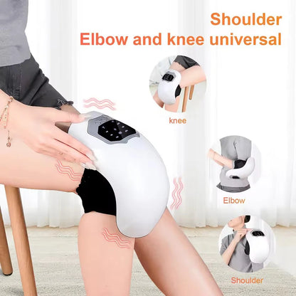 Wireless Smart Knee Massager 3-in-1 Hot Compress Knee Massager Infrared Heat and Knee Pain Relief Elbow Shoulder Massagers