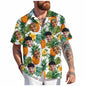 Custom Face Hawaiian Shirt Unisex Funny Personalized 3D Printed Button Shirts 2025 Beach Short Sleeves Lapel Shirts DIY Blouses