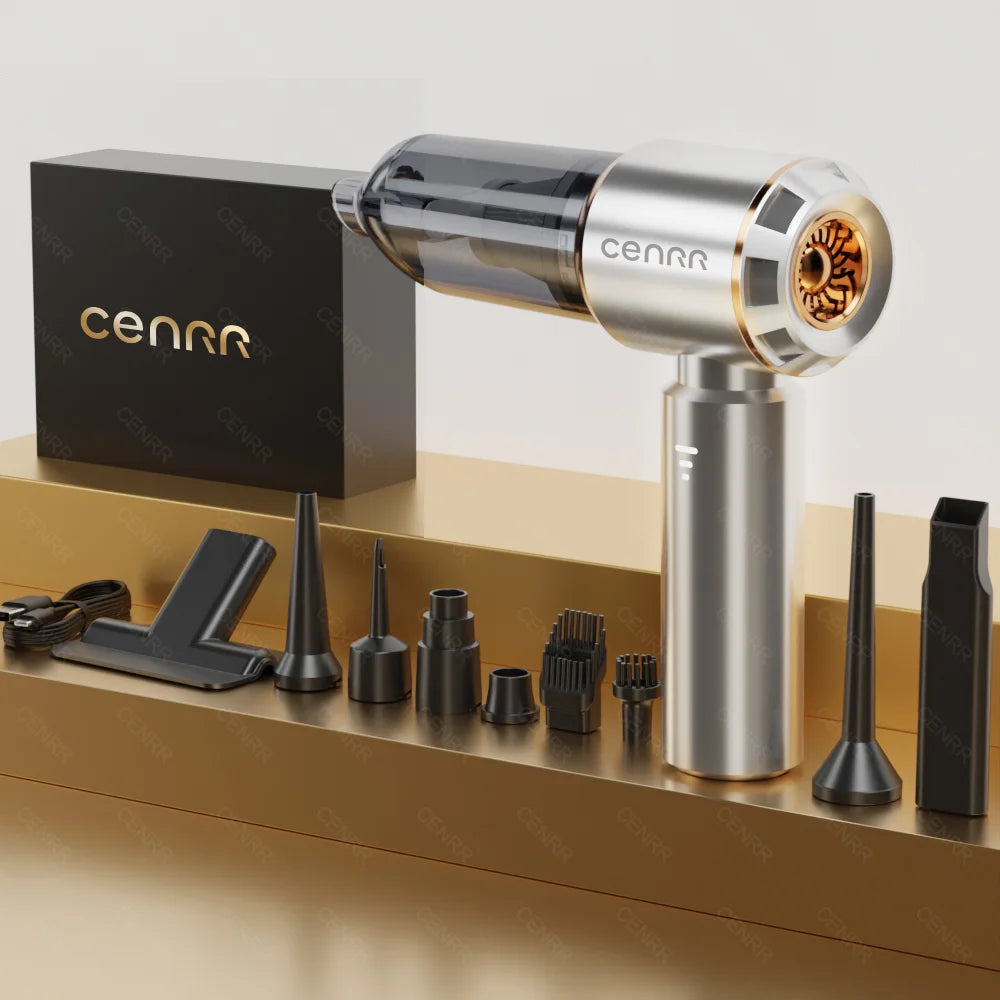 CENRR Mini Car Vacuum Cleaner Cordless Powerful Wireless Car Cleaner HandHeld Portable Vacuum Cleaner Cleaning Machine