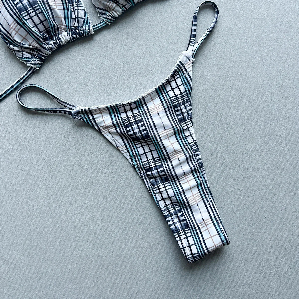 Plaid Print Bikinis Sexy Women Swimsuits Female Swimwear 2026 Micro Bikini Set Bathing Suit Swimming Suits Beachwear Biquini