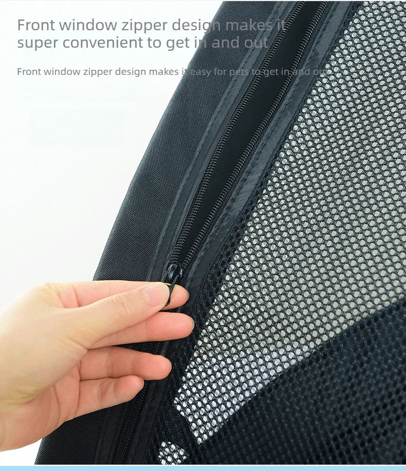 Large Dog Strollers Breathable Zipper Design Pet Cart Dogs Carrier Outdoor Travel Large Transportation Carts Adjustable Height