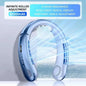 Mini New USB Hanging Neck Fan 8000mAh Rechargeable Bladeless Portable Mute LED Digital Display Electric Fans Air Cooler