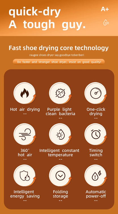Shoe Dryer 220V Boots Dryer Electric Shoes Drying Machine Foldable Boots Slippers Sneaker Dryer Portable Folding Footwear Dryer