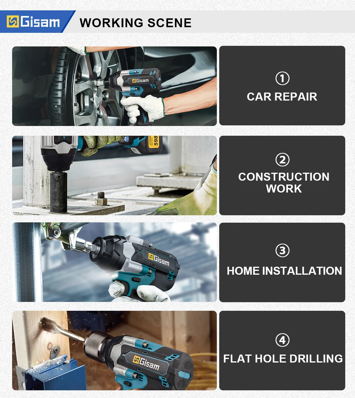 1800N.M Torque Brushless Electric Impact Wrench 1/2 inch Lithium-Ion Battery Cordless Wrench Tools For Makita 18V Battery Pin