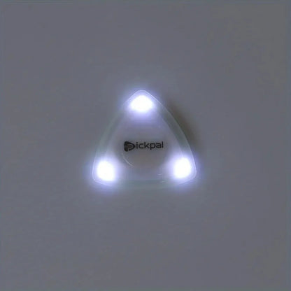 Miwayer LED Luminous Guitar Pick - ABS Electric Guitar Picks With Three-Color Light Options (White/Green/Purple)