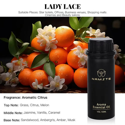 NAMSTE 100ML Glory Upgrade Concentrated Perfume Essential Oil For Electric Diffuser Device Pure Plant Extract Aromatic Oasis