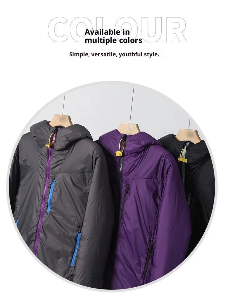 Windproof & Waterproof Winter Jacket  2025 Lightweight Abrasion-Resistant Parka with Hood Unisex Thermal Coat