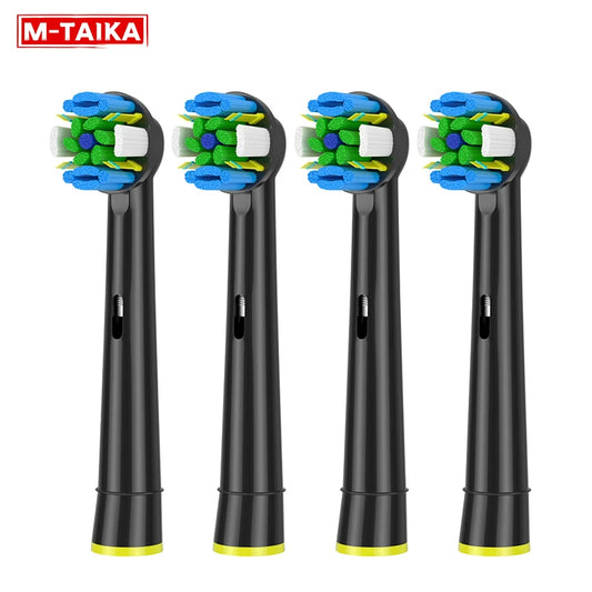 4PCS FlossAction Replacement Brush Heads For Oral B Sensitive Clean Pro Health D16 D12 8860 8875 8900 8950 Electric Toothbrush