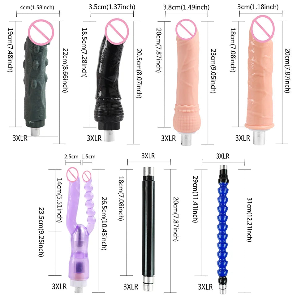 FREDORCH Upgraded Sex Machine for Women with Dildos Automatic Masturbation Machine Pump Gun Love Machine Couple Sex Toys