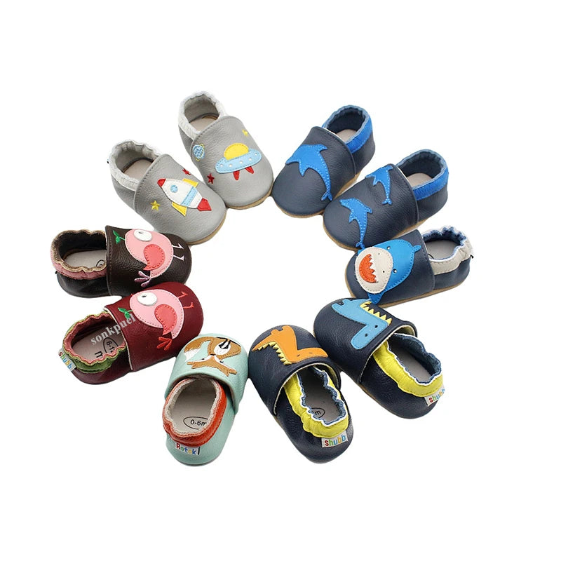 Baby Shoes Soft Cow Leather Bebe Newborn Booties for Babies Boys Girls Infant Toddler Moccasins Slippers First Walkers Sneakers