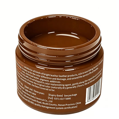 Leather Recoloring Balm, Brown Leather Dye for Shoes, Furniture & Bags（30g）