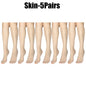 Summer Ultra-Thin Korean Style Invisible Thigh-High Socks Nude Seamless Mid-Calf Short Socks for Women Anti-Snag Sheer Stockings