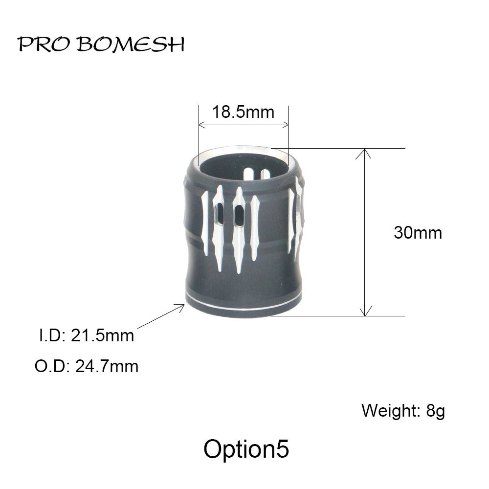 Pro Bomesh Aluminum Locking Nutt Fishing Reel Seat Decorative Trim Part DIY Fishing Rod Component Accessory
