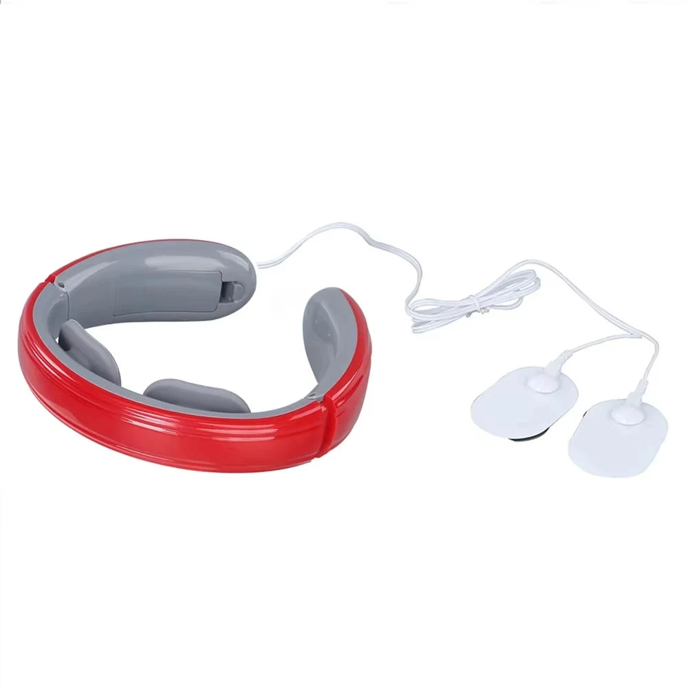 Ems Electric Neck Massager 6-Mode 9-Speed Massager Muscle Relaxation Battery Neck Massager Tool Relax Cervical Neck Protector