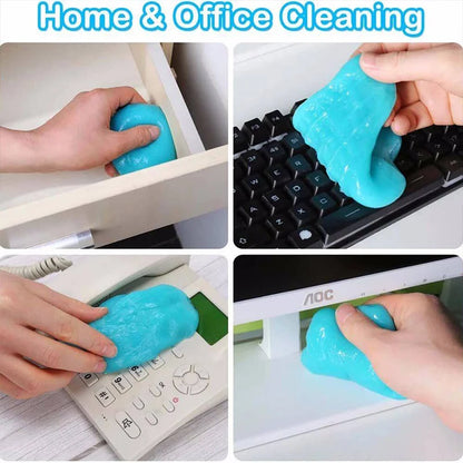 1/2 Packs Dust Remove Car Interior Cleaning Gel High Efficiency Magic Mud Keyboard Desk Cleaning Tool Car Wash Accessories