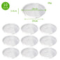 10/24pcs 6/8/10/12 Inch Clear Plastic Plant Saucers Flower Pot Drip Trays Gardening Maintenance Supplies
