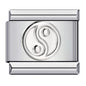26 English A-Z Letter Name Custom 9mm Link Charms Silver Color Italian Stainless Steel Bracelet DIY Jewelry Making Hand Chain