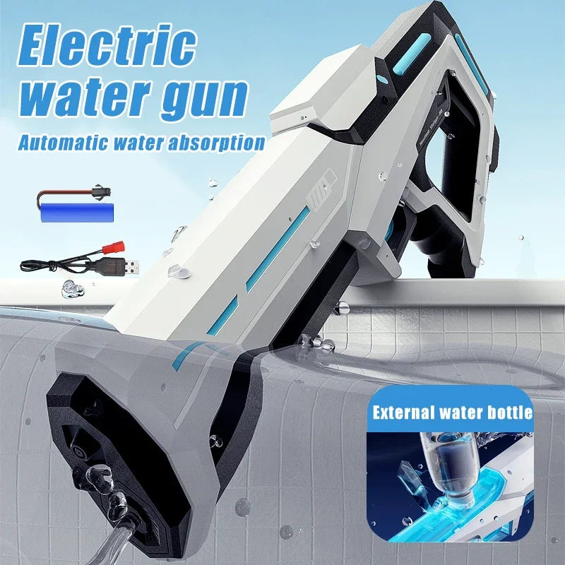 Kids Electric Water Gun Toys Summer Outdoor Beach Battle Game Full Automatic Induction Absorb Water Spray Guns for Children Gift