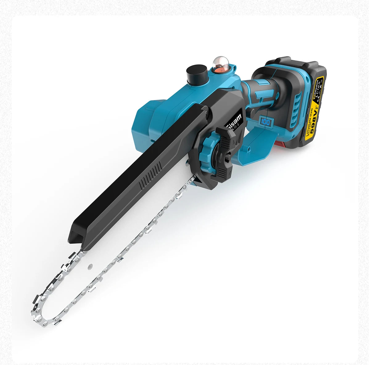 Gisam 8Inch Brushless Telescoping Pole Electric Chainsaw High Branch Saw Garden Pruning Power Tool For Makita 18V Battery Pin