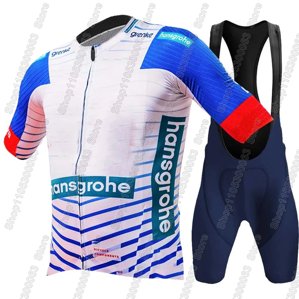 Boraful Hansgrohe 2026 Primož Roglič Cycling Jersey Set Slovenia Clothing Men's Kit Road Bike Shirts Suit Bicycle Bib Shorts M