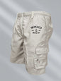 Monaco Flag Printed Cargo Shorts Summer Men's Tactical Shorts Casual Loose Multi-pockets Elastic Waist Work Jogging Short Pants