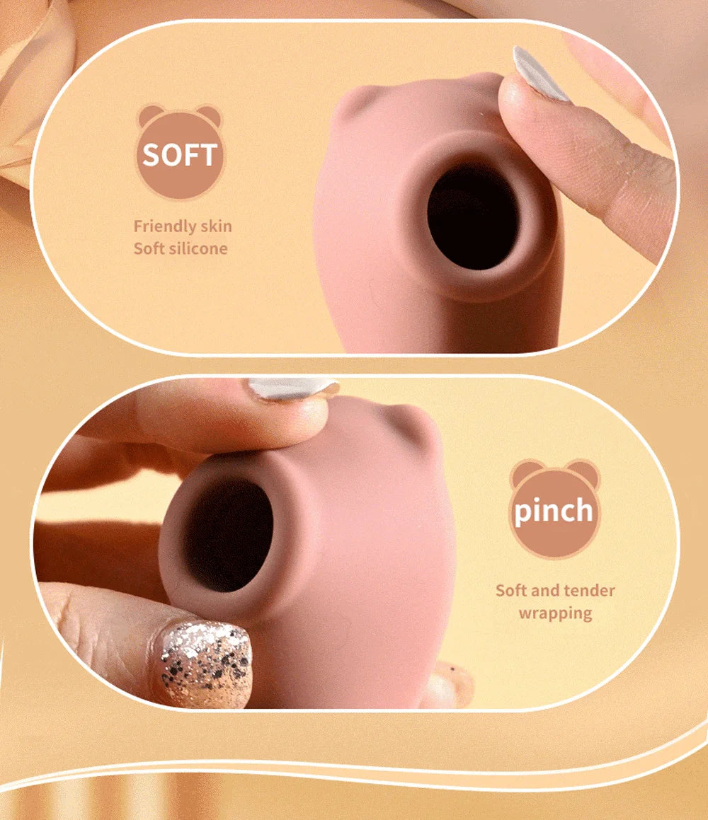 Powerful Clit Sucker Vibrator Tongue Vibrating Nipple Sucking Blowjob Clitoris Stimulator Etotic Sex Toys For Women Masturbators