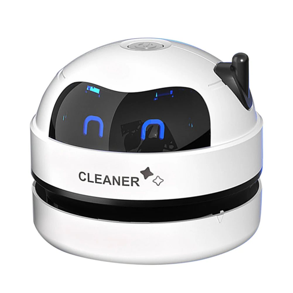 Handheld Mini Vacuum Cleaner Desk Table Dust Vacuum USB Charging Desktop Cleaner With Clean Brush For Home Office Table Sweeper