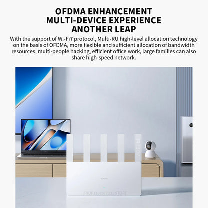 NEW XIAOMI Router BE5000 Wi-Fi 7 2.4/5GHz Dual-Frequency Mesh 2.5G High-Speed Network Port IPTV OFDMA Signal Amplifier Mi Home