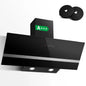 90cm Wall Hood, A+++ Energy Class, 400 m³/h, Touch Control, LED Light, Black Stainless Steel/Glass, Quiet 58 dB‌