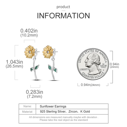 925 Sterling Silver Earrings Jewelry Hoop Flower Ear Studs Campanula Sparkling Pave Earring Wedding Gift For Women Anniversary