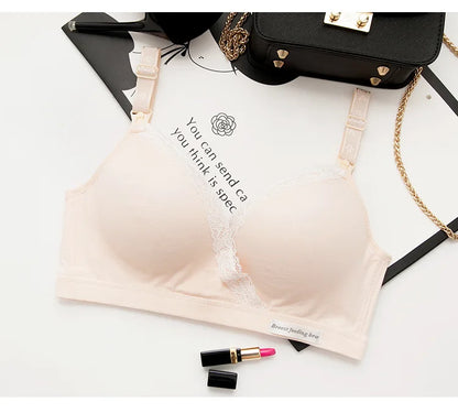 Wirefree Nursing Clothing Cotton Breastfeeding Bra for Pregnant Women Pregnancy Breast Sleep Underwear Soutien Gorge Allaitement