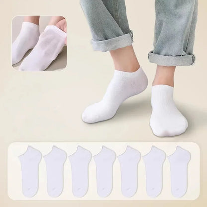 10 Pairs of Antibacterial, Odor Proof, Breathable, and Comfortable Boat Socks, Suitable for Spring, Autumn, Winter, and Summer,