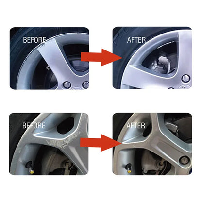 Silver Alloy Wheel Repair Kit Universal Vehicle Tire Wheel Scratch Remover For Car Rim Dent Paint Fix Tool Auto Accessories