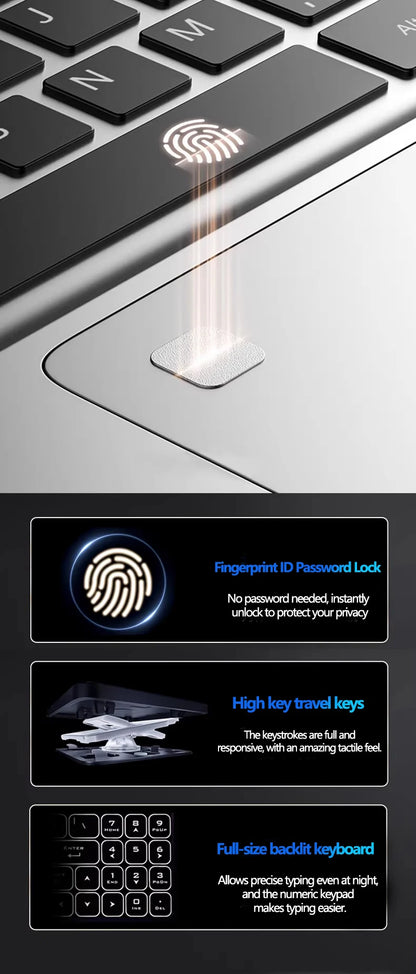 2026 LENO 15.6" Laptop Windows 11 32GB 2TB Intel Core i9 9900 1920*1080 HD Gaming Computer PC Gamer office Ultra Slim Notebook