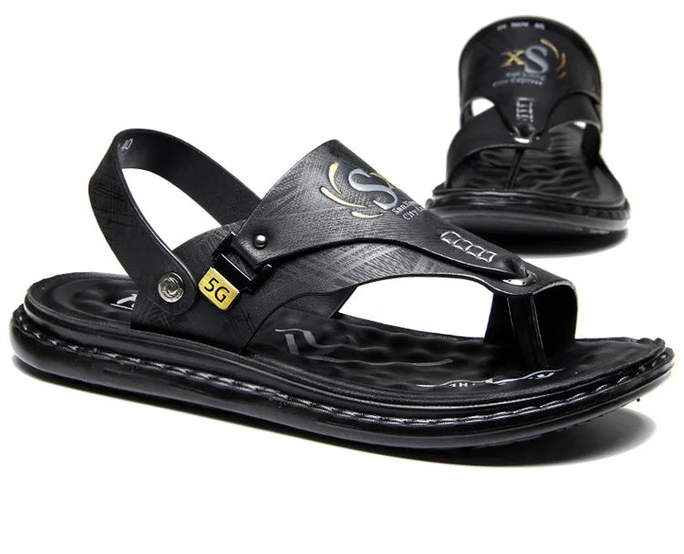 Brand Men's Sandals Summer Soft soled Anti slip Beach Shoes Male  Outdoor comfortable Men slippers Luxury High Quality sandalias