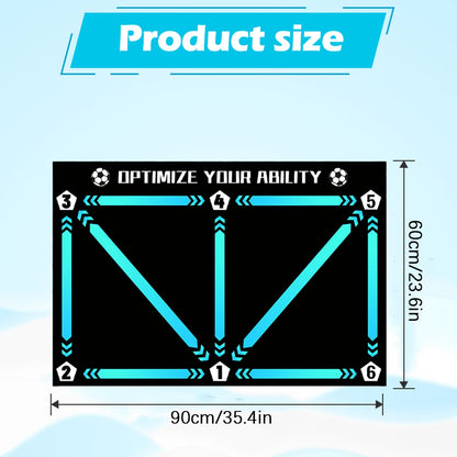 New football control training mat | Stable, quiet rubber bottom | Digital guidance design | Enhances ball feel, daily training
