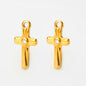 5PCS Zircon Cross Stainless Steel Charms Pendant High Quality Accessories DIY Necklace Bracelet Earring Jewelry Making Materials